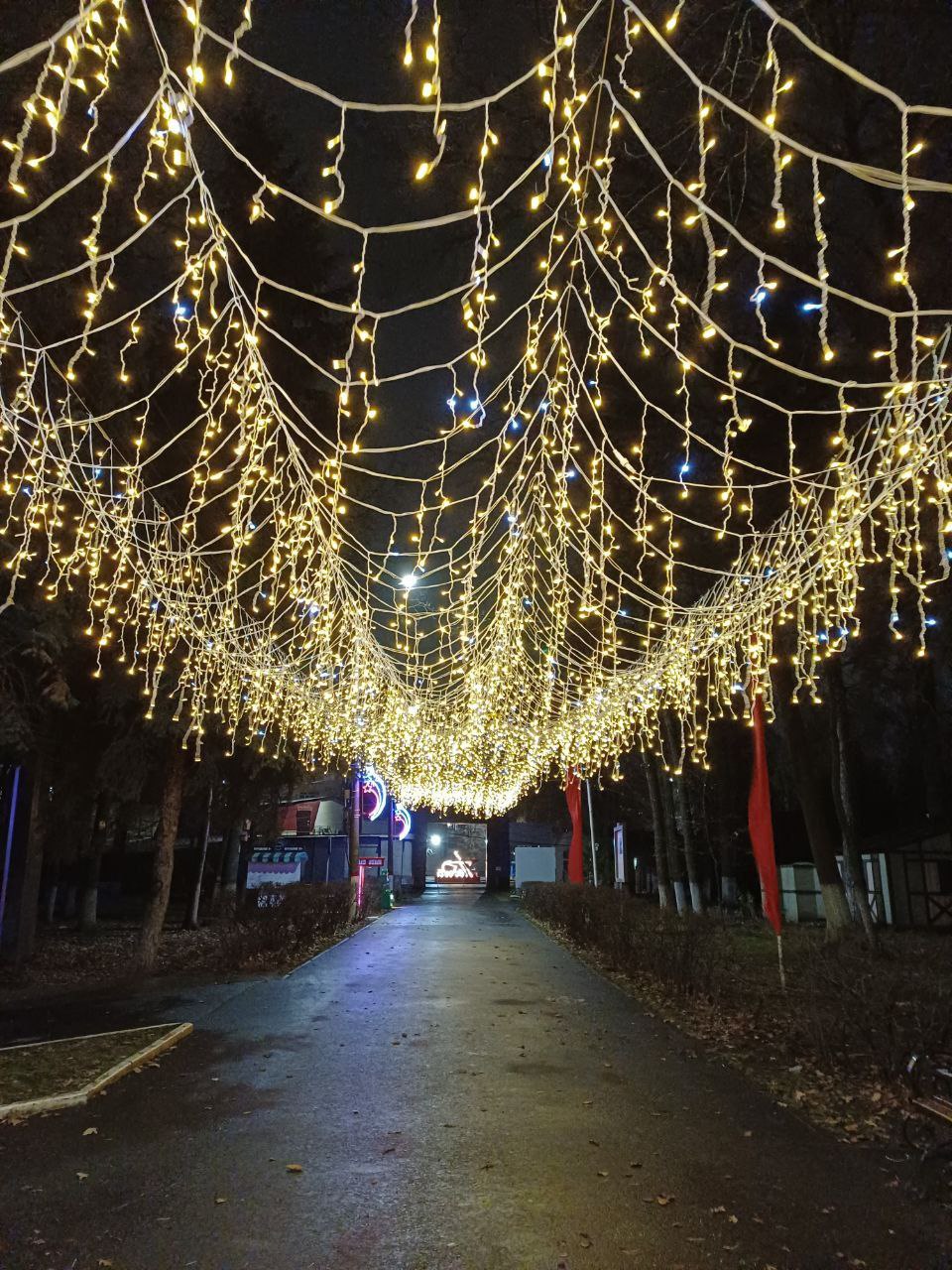 Парки Ульяновска украшают к Новому году.